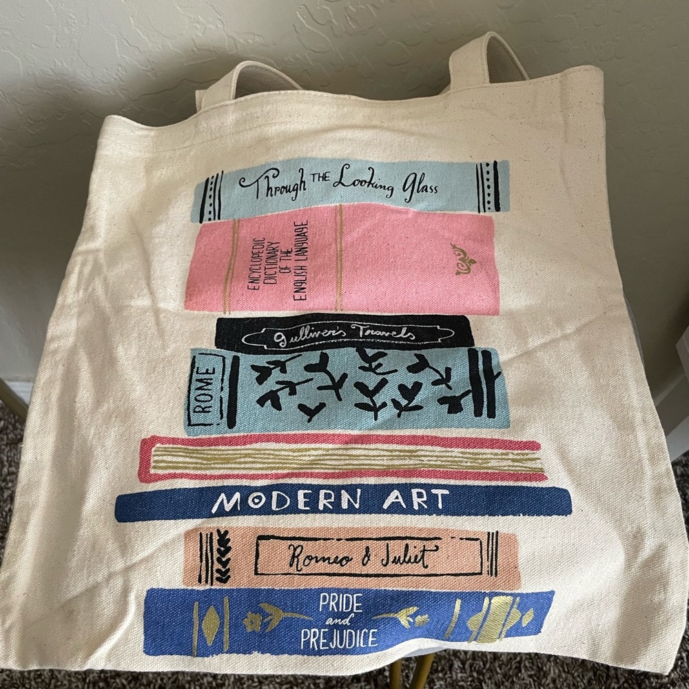 Kate Spade canvas tote. Good condition.